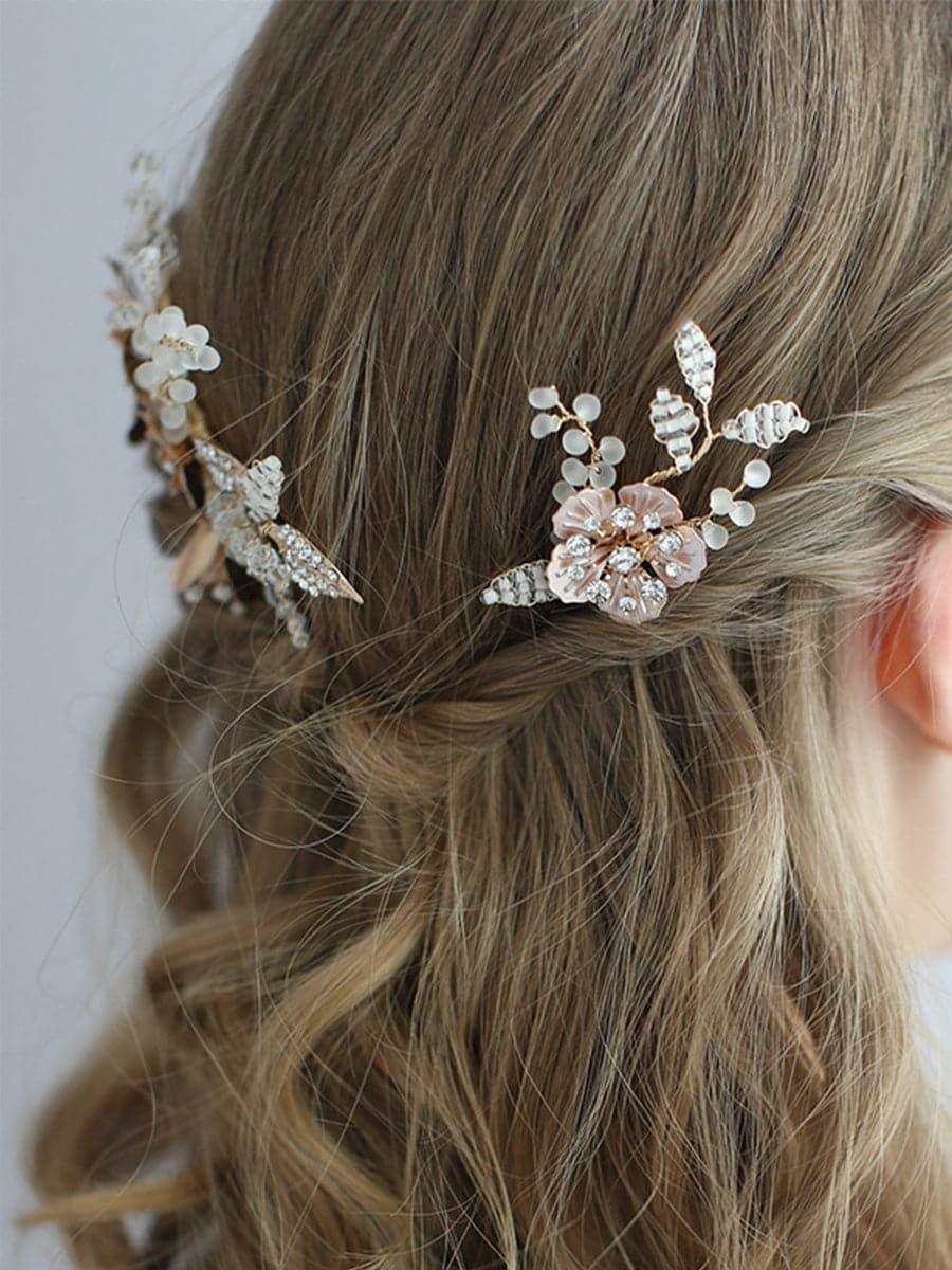 Inlay Stone Wedding Headband Flower Headpieces MTS0004 - MISS ORD