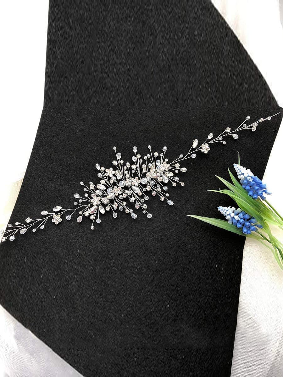 Crystal Flower Bridal Dress Hair Vine Headpieces MTS0009 MISS ORD