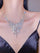 Inlay Stone Tassel Necklace MSE101007 - MISS ORD