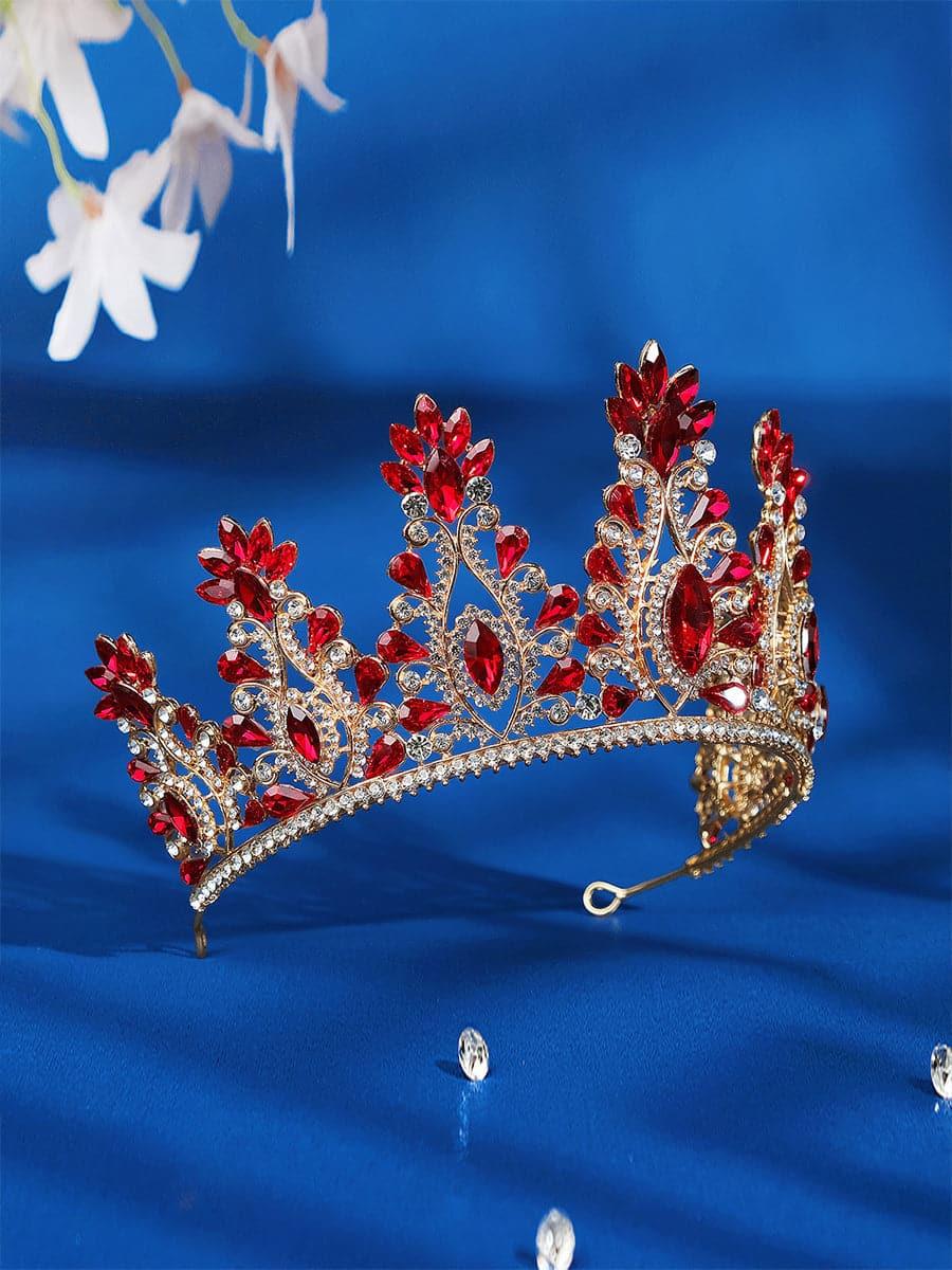 Inlay Stone Crystal Bride Crown Headpiece MHG0016 - MISS ORD