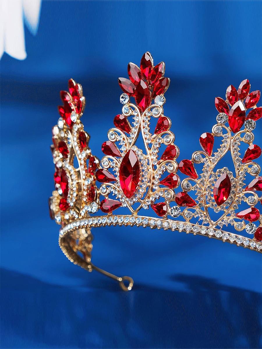 Inlay Stone Crystal Bride Crown Headpiece MHG0016 - MISS ORD