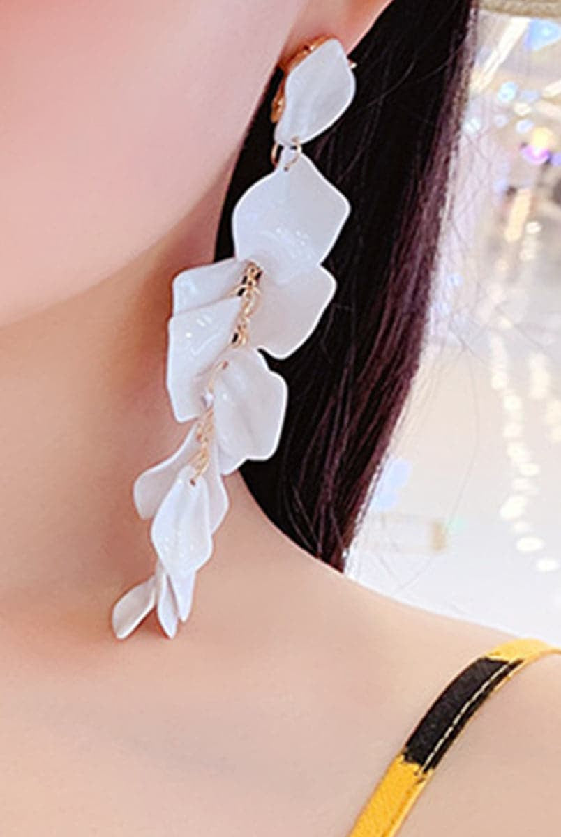 925 Silver Post Rose Petal Earrings MSE100706