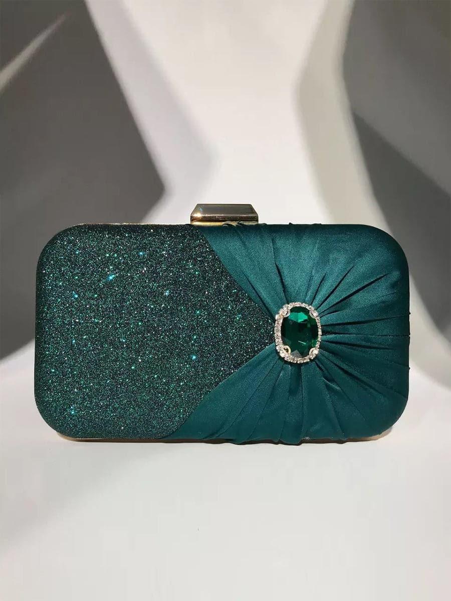 Inlaid Stone Clutch Bag MNBF080 - MISS ORD