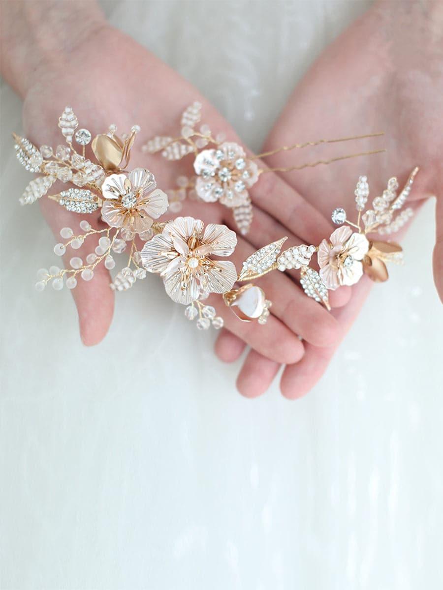 Inlay Stone Wedding Headband Flower Headpieces MTS0004 - MISS ORD