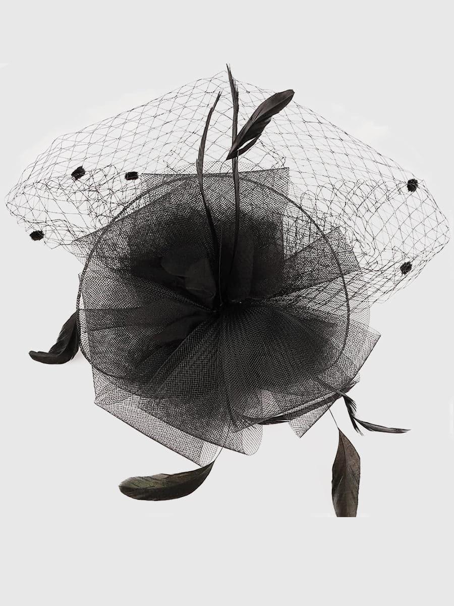 Pretty Net Yarn Headwear Veil Tea Party Dress Hats MTS0011 - MISS ORD