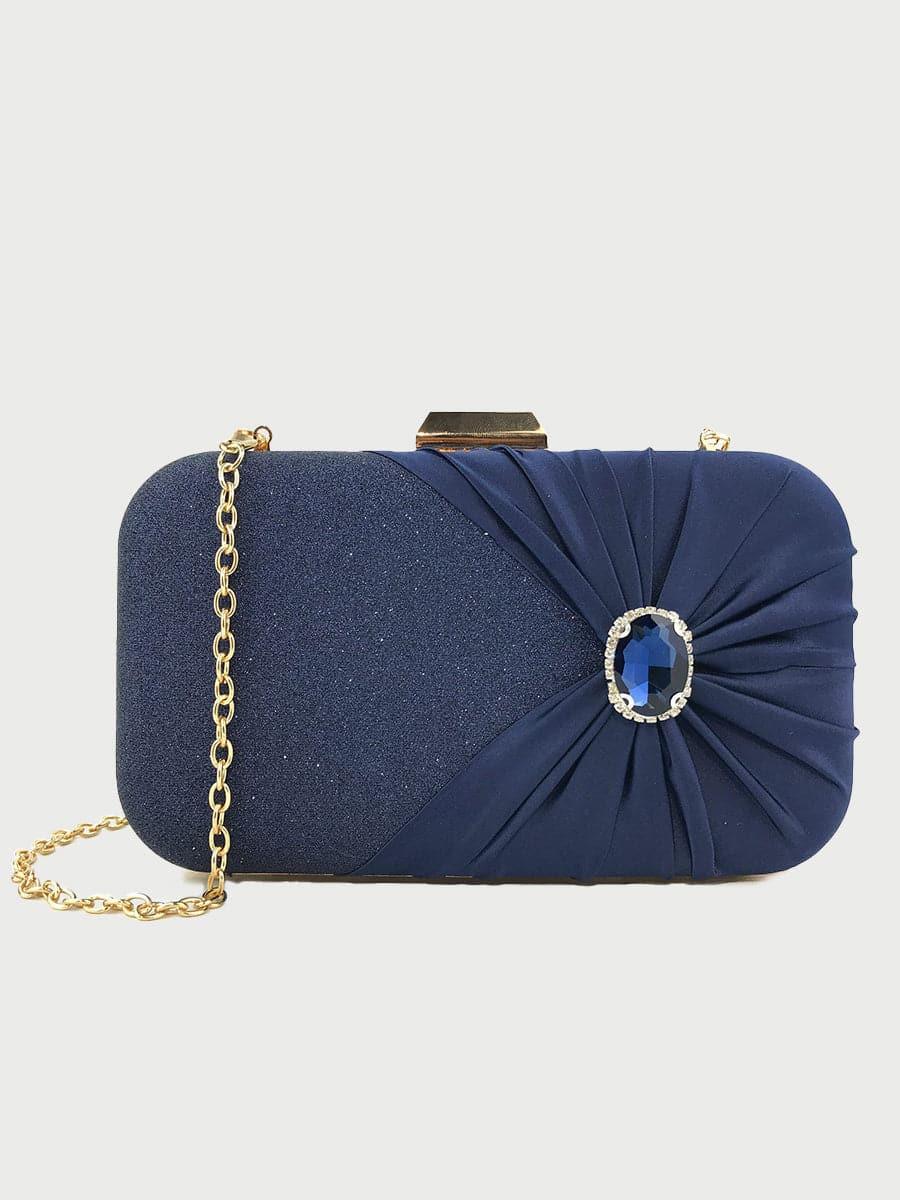 Inlaid Stone Clutch Bag MNBF080 - MISS ORD