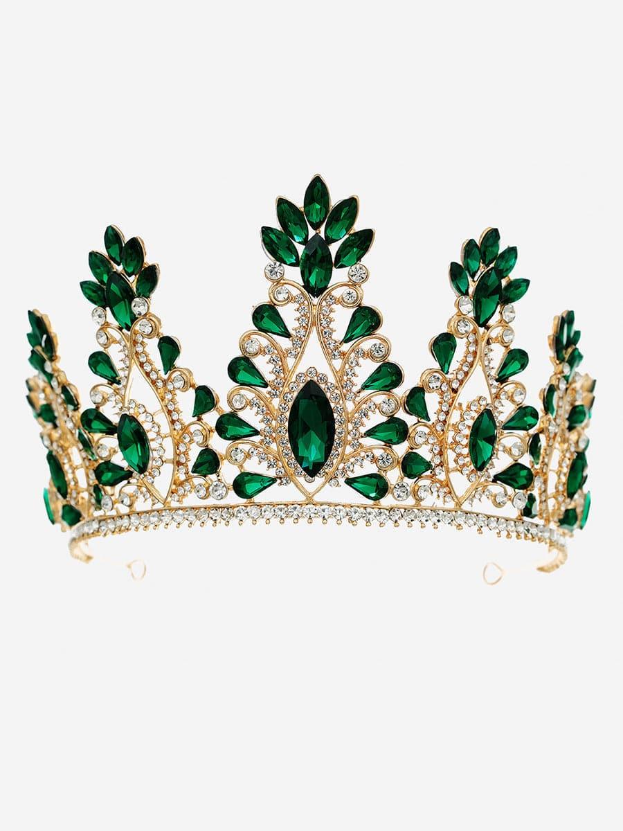 Inlay Stone Crystal Bride Crown Headpiece MHG0016 - MISS ORD