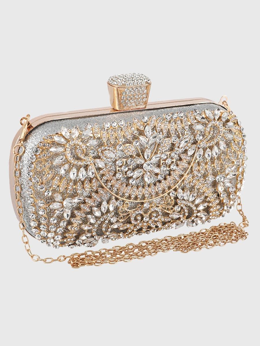 Inlay Rhinestone Dinner Clutch Bag MNBF013 - MISS ORD