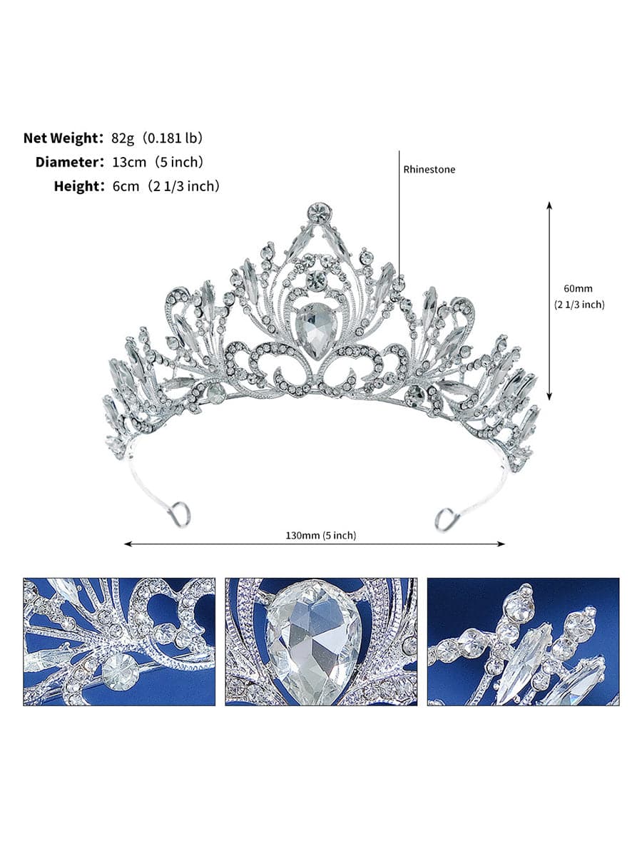 Shiny Inlay Crystal Flower Crown Wedding Headpieces MHG0015 MISS ORD