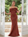 Off Shoulder Knot Mermaid Dress XH2181 - MISS ORD