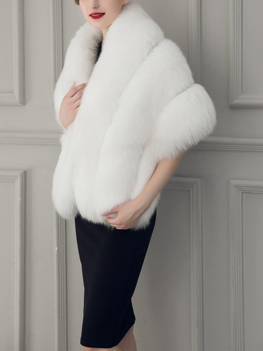 Water Proof Cape Faux Fur Coat MSF017 - MISS ORD