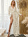 Surplice Neck Belted Split Thigh Gold Maxi Dress FT2858 - MISS ORD