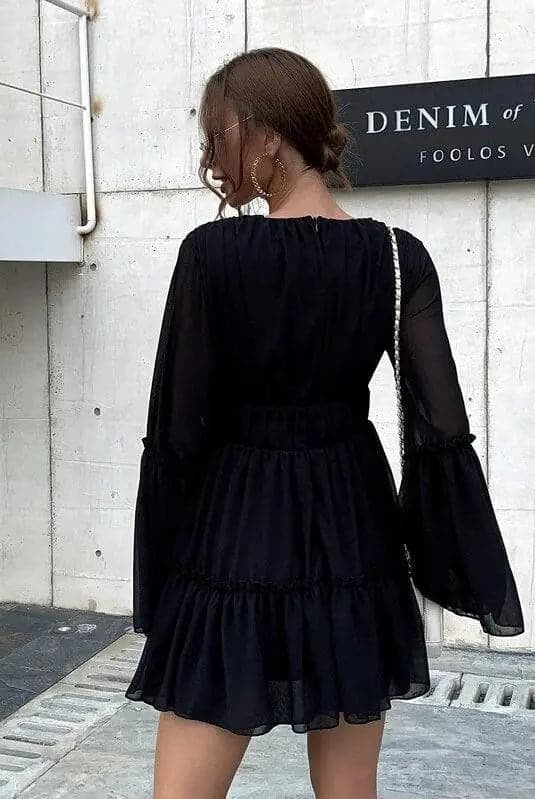 Ruffle HemLoose Casual Dress M0206