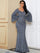Sequin Bell Sleeve Mermaid Dress M02010 - MISS ORD