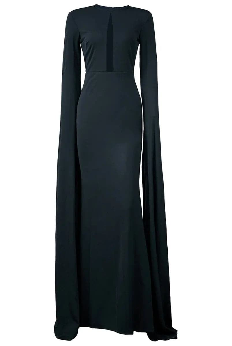 Cut Out Split Sleeve Formal Dress M0924