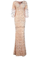 Lantern Sleeve Sequin Prom Dress XH2184