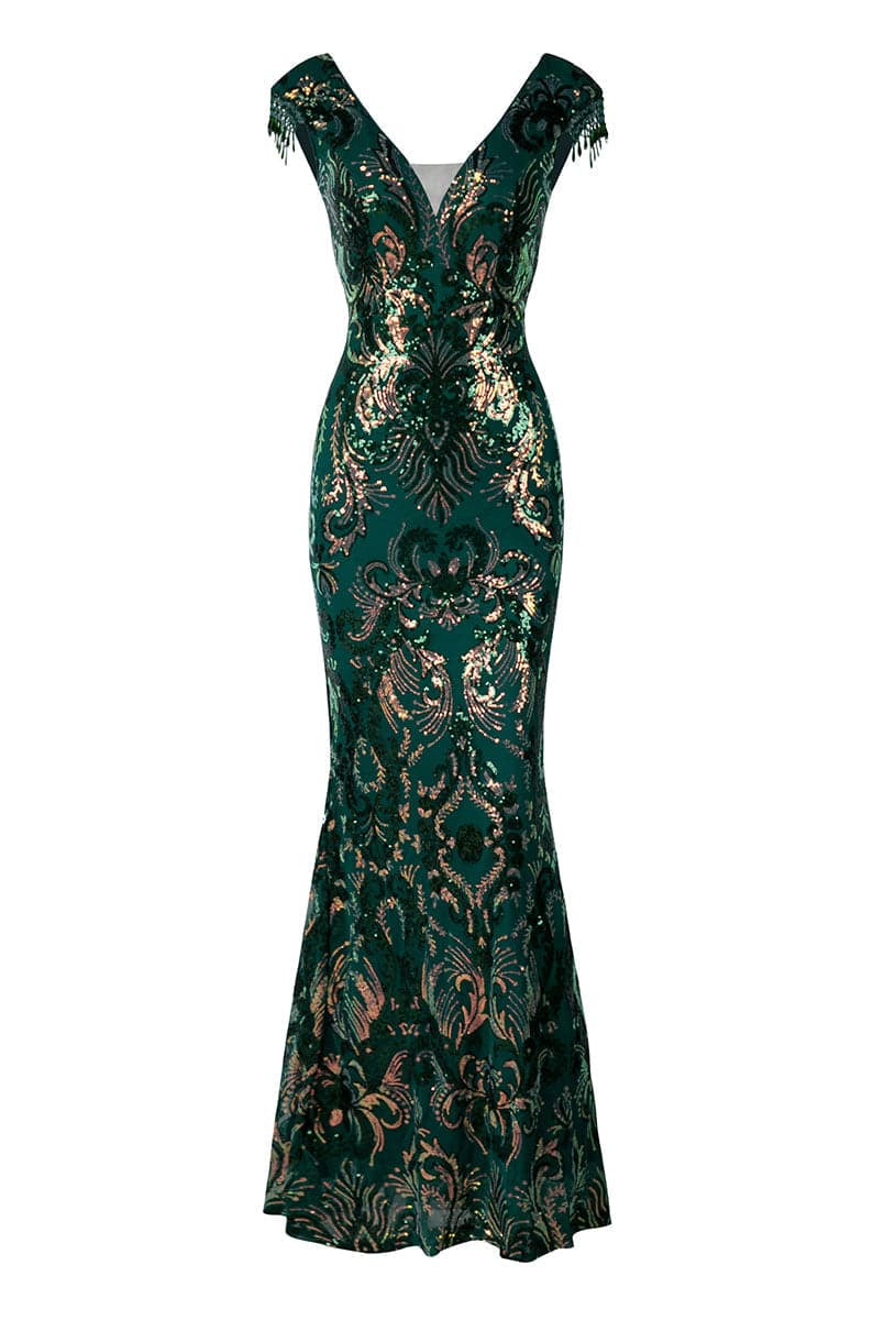 Formal Green Mermaid Dress XH2496