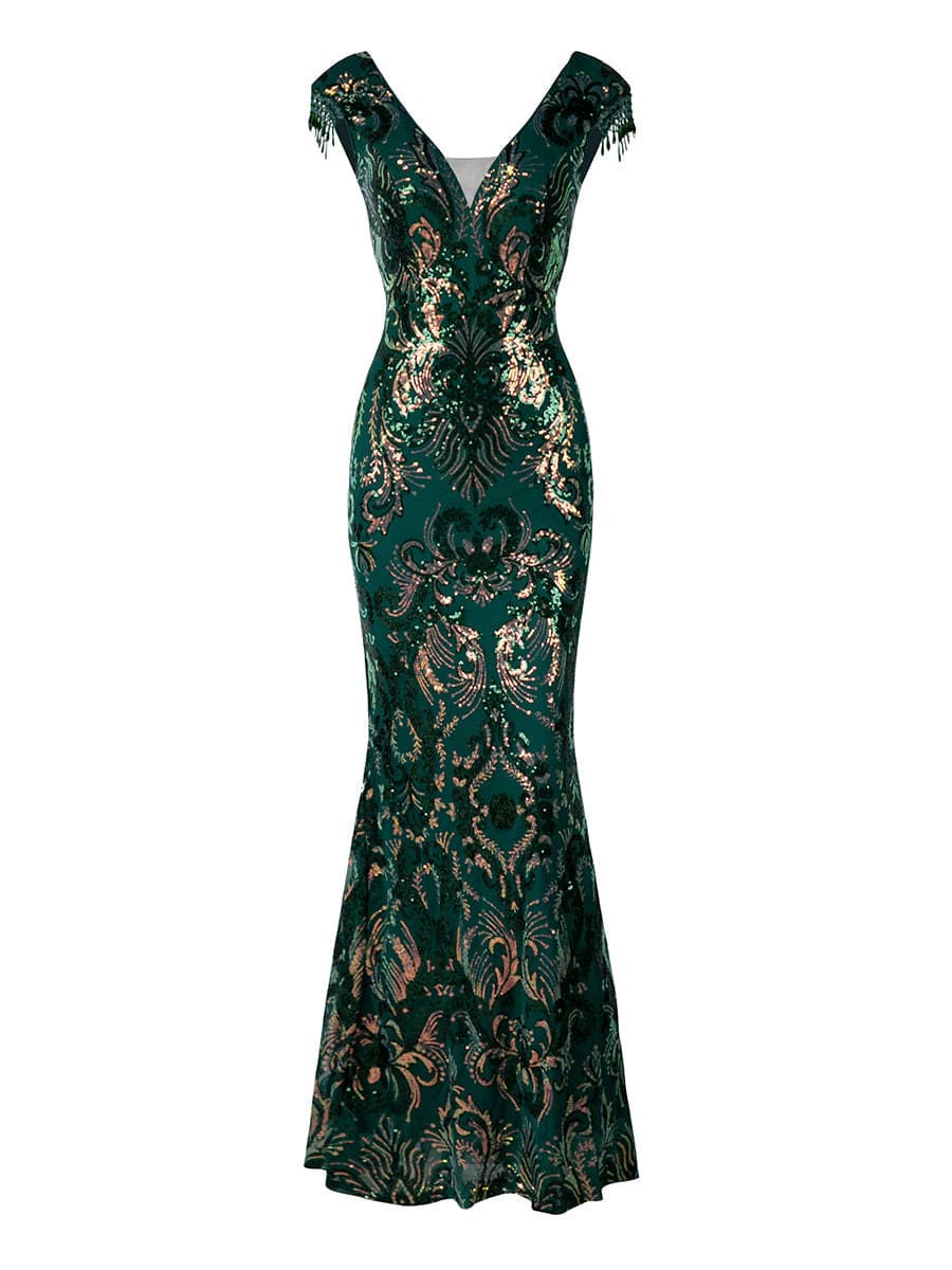 Formal Green Mermaid Dress XH2496 MISS ORD