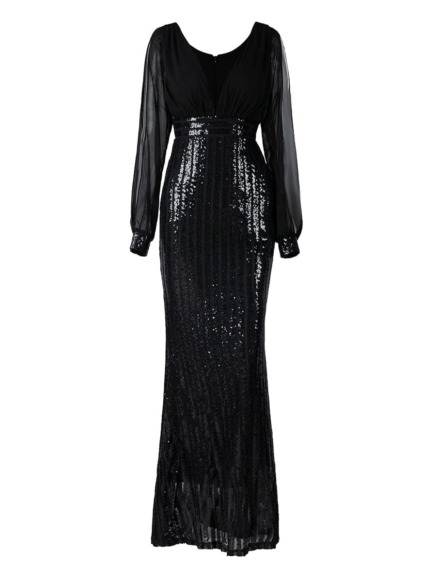 Mermaid Black Prom Dress XH2075 MISS ORD