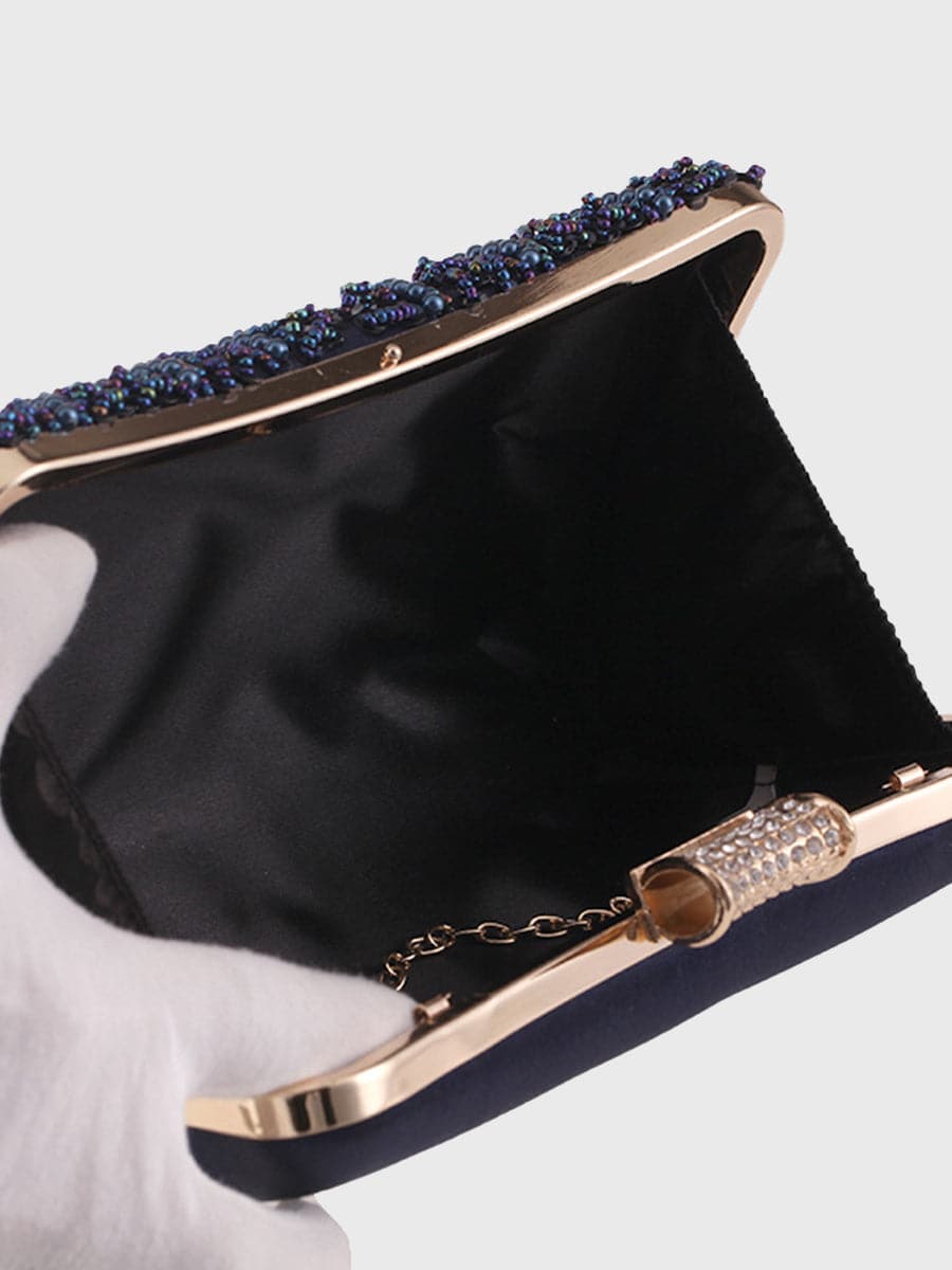 Beaded Banquet Square Clutch Bag MNBF002 MISS ORD