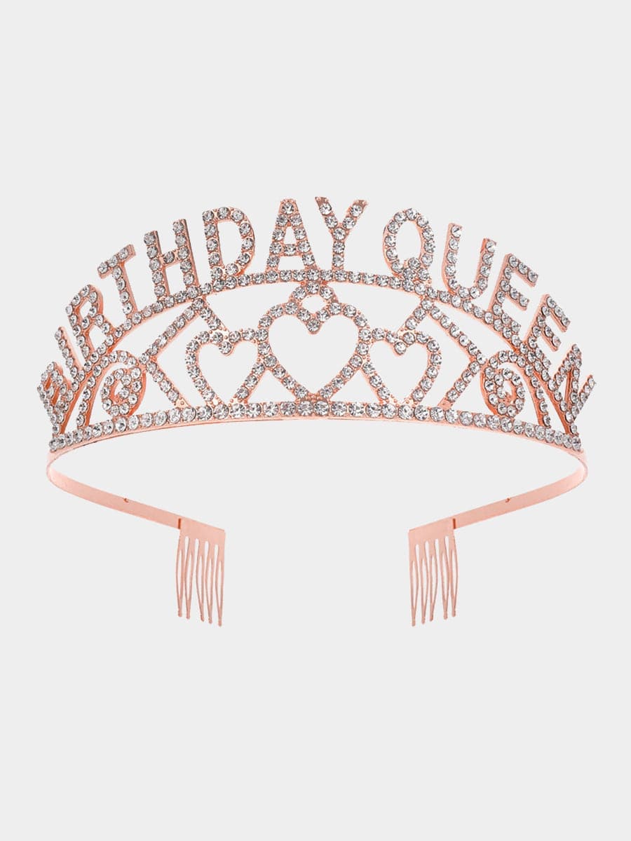Inlay Stone Birthday Queen Girl Crown Baldric Headpieces MHG0011 MISS ORD