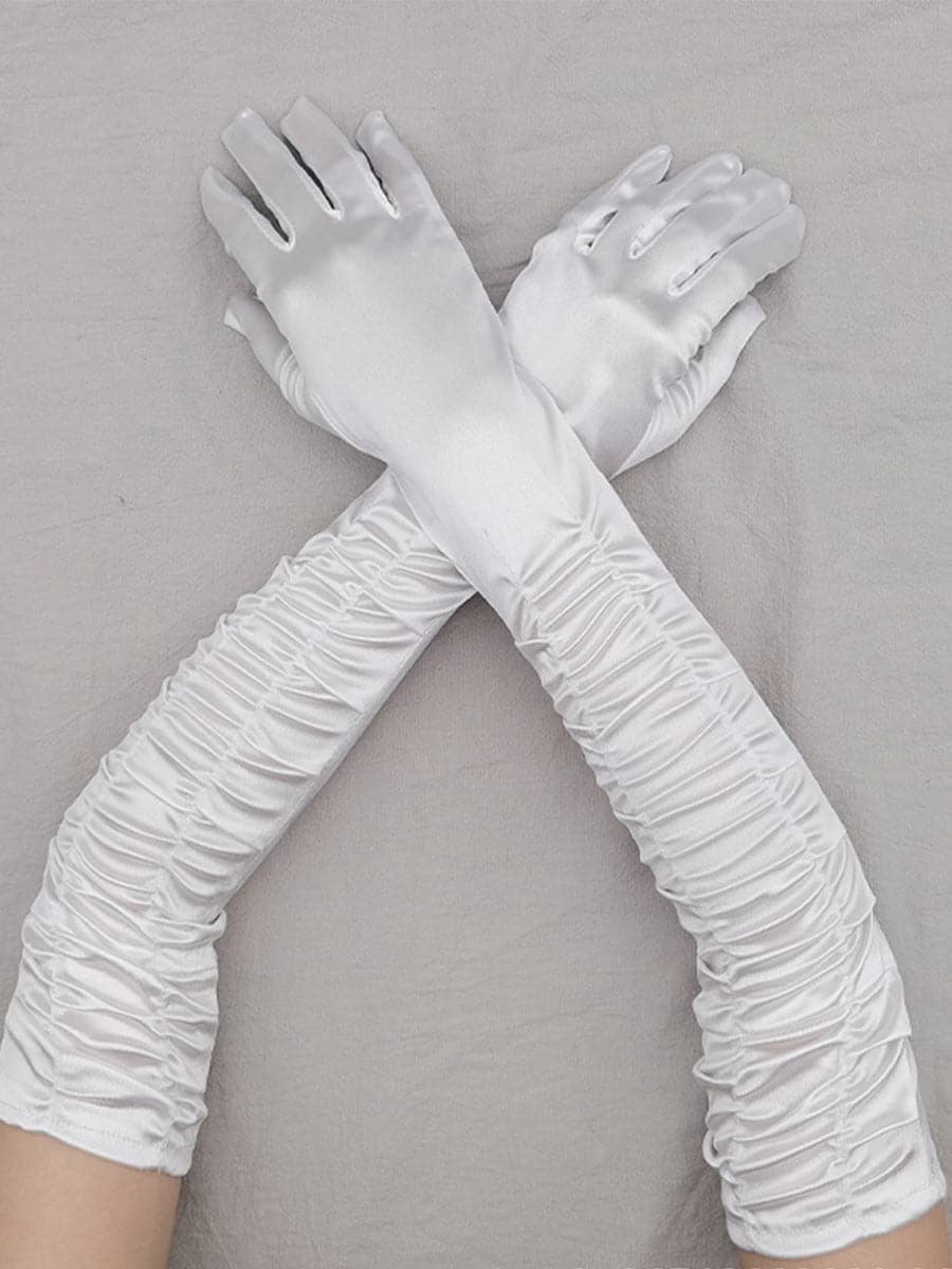 Satin Long Wedding Party Gloves MST0101