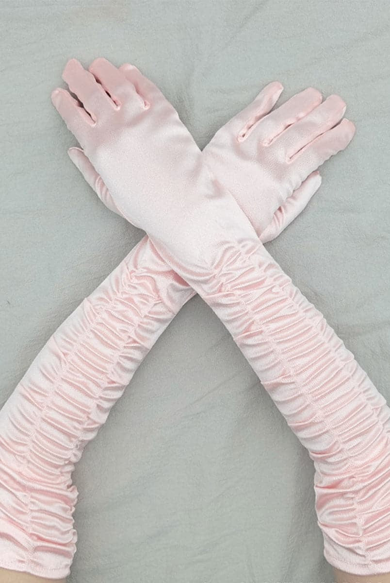 Satin Long Wedding Party Gloves MST0101