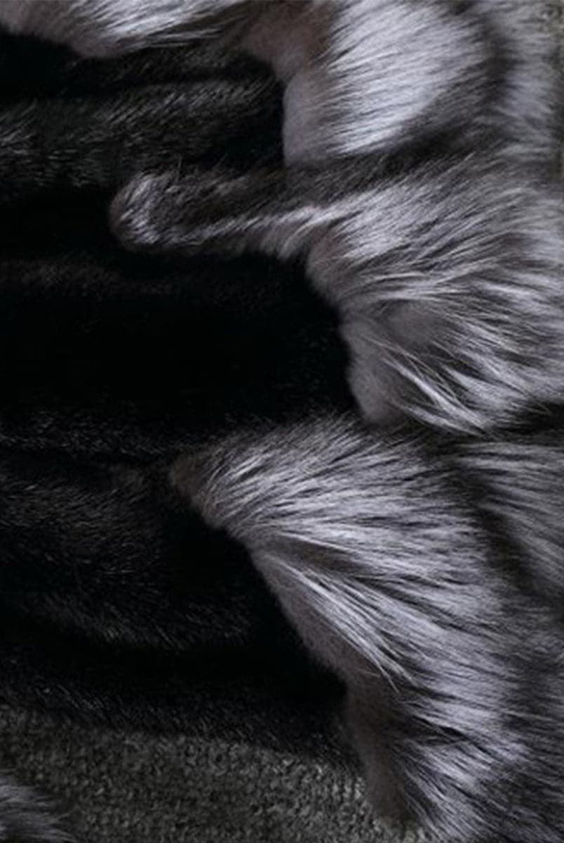 Fox Fur Vest Faux Mink Coat MSF005