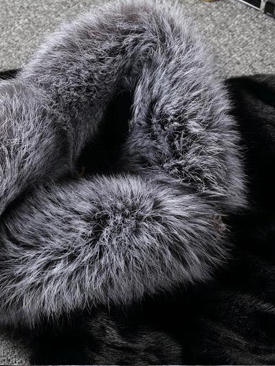 Fox Fur Vest Faux Mink Coat MSF005