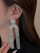 Geometric U-shaped Earrings MSE033105