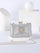 Fold Inlay Stone Square Evening Clutch Bag Shoulder MNBF011 - MISS ORD