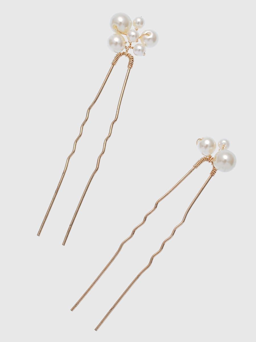 Pearl Hairpin Hair Comb Wedding Headpieces 5PCS Set MTS0005 - MISS ORD