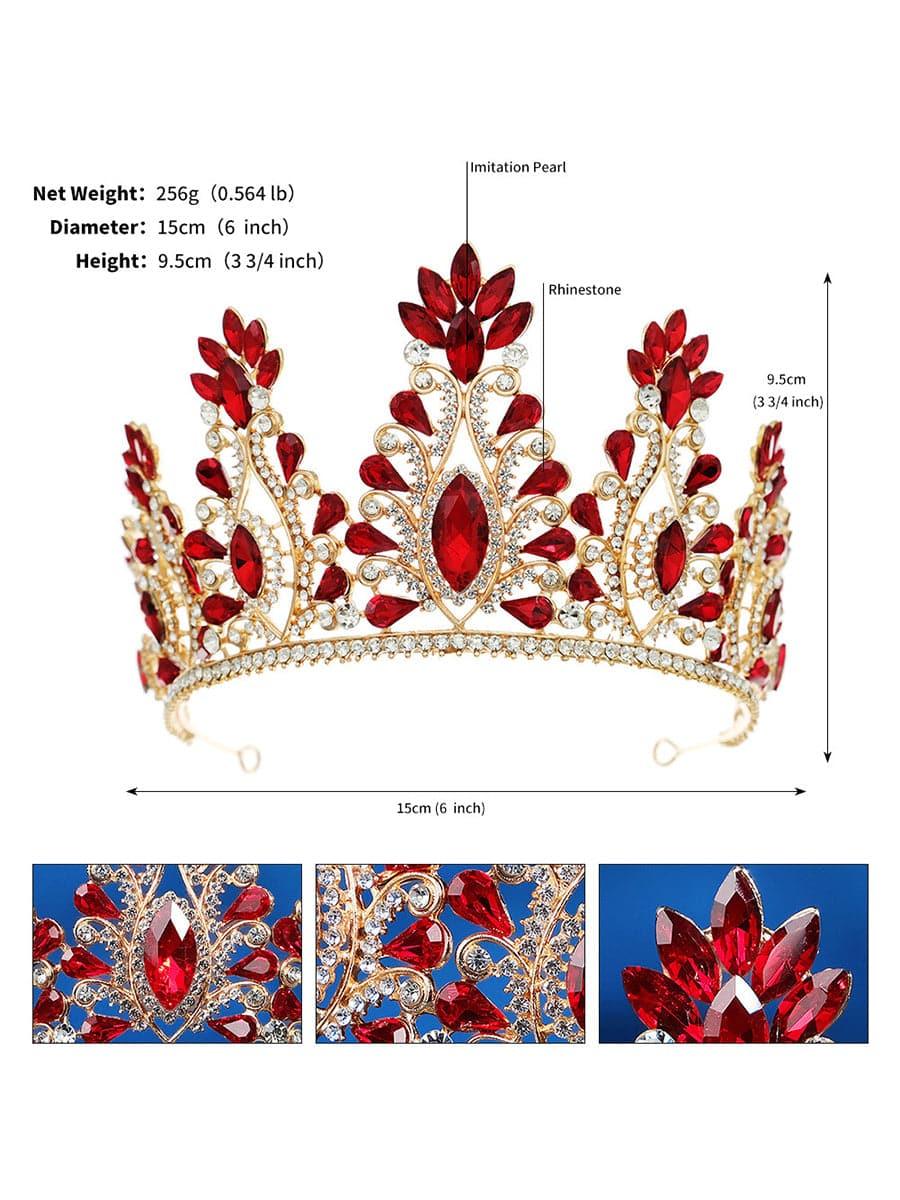 Inlay Stone Crystal Bride Crown Headpiece MHG0016 - MISS ORD