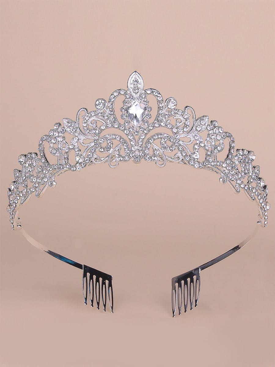 Pear Cut Stone Crown Wedding Headpieces MHG0012 - MISS ORD