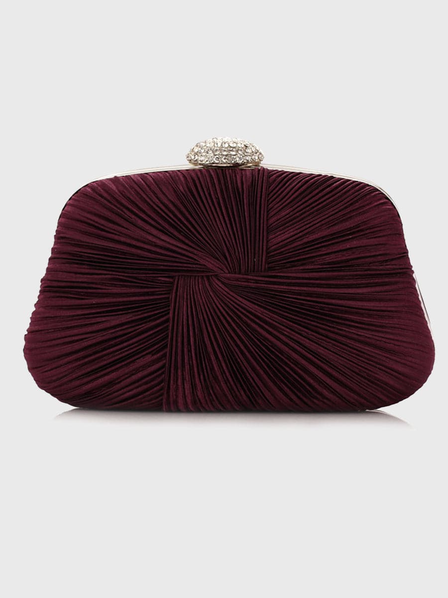 Pleated Knit Party Clutch Bag MNBF003 MISS ORD