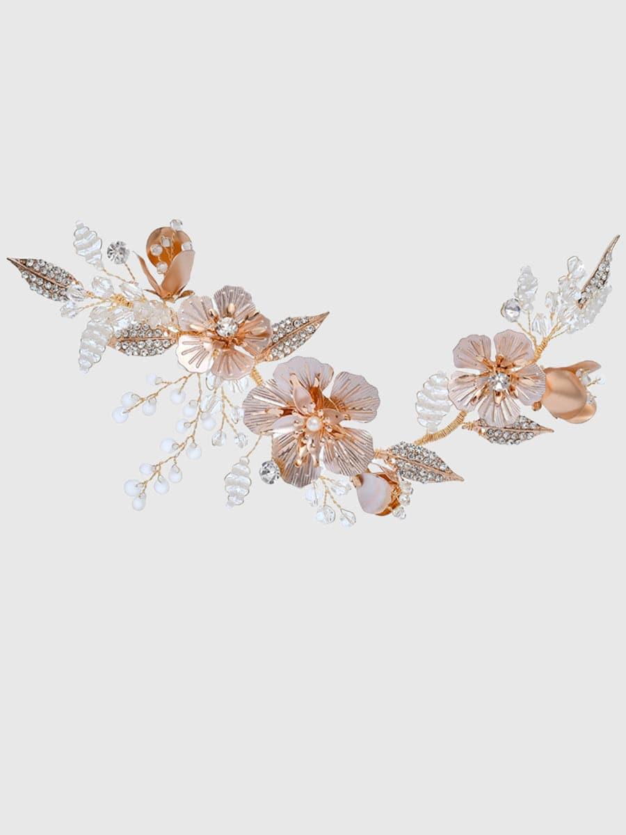 Inlay Stone Wedding Headband Flower Headpieces MTS0004 - MISS ORD