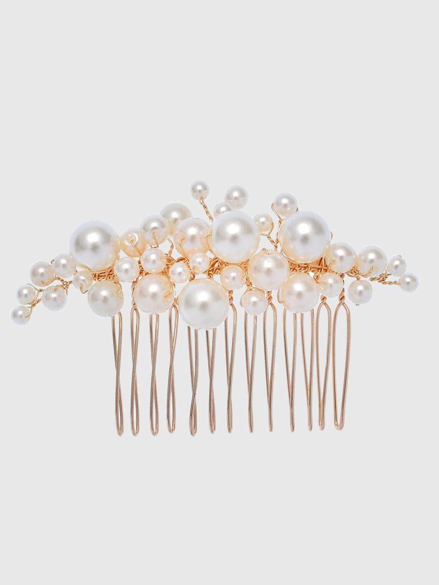 Pearl Hairpin Hair Comb Wedding Headpieces 5PCS Set MTS0005 - MISS ORD
