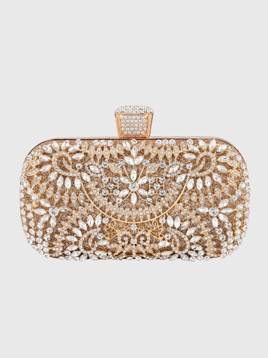 Inlay Rhinestone Dinner Clutch Bag MNBF013 - MISS ORD