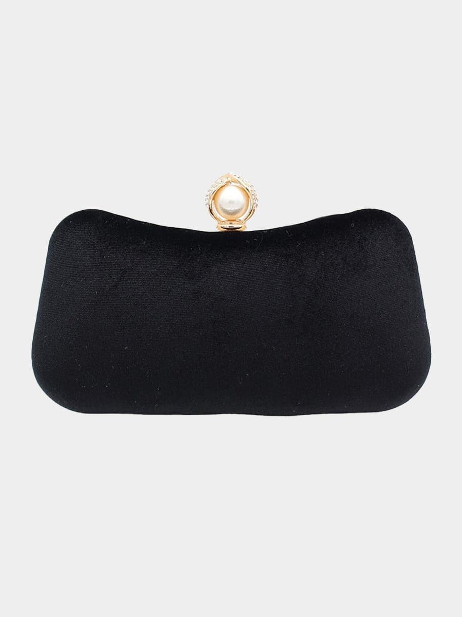 Velvet Inlay Pearl Dinner Wedding Clutch Bags MNBF042 - MISS ORD
