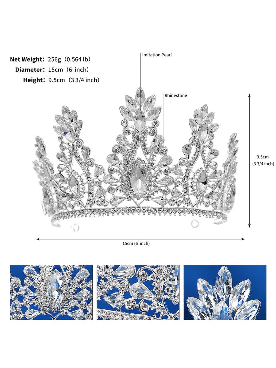 Inlay Stone Crystal Bride Crown Headpiece MHG0016 - MISS ORD