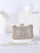 Fold Inlay Stone Square Evening Clutch Bag Shoulder MNBF011 - MISS ORD