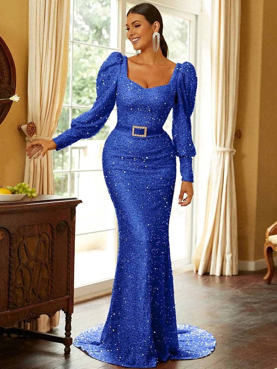 Sweetheart Neck Sequin Mermaid Evening Dress XH2144 MISS ORD