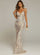 Mermaid Hem Sequin Gold Maxi Prom Dress M01737