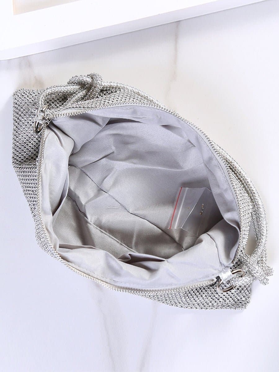 Inlay Stone Workplace Dinner Zipper Handbag MNBF045 - MISS ORD