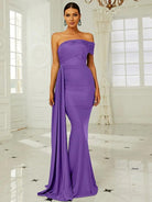 Draping Emerald Green Dress XH2158 - Green / Xs Draping Emerald Green Dress XH2158 - Green / Xs